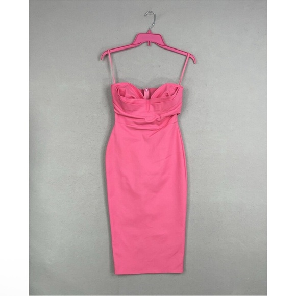 ๐ฉท๐ More To Come Sophia Chic Strapless Sweetheart Bodycon Dress Size Small - Picture 5 of 12